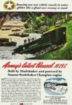 1944 Studebaker Weasel M-29 C. Amazing new war vehicle travels in water ... glides like a ghost over swamp or sand