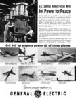 1953 G.E. Salutes Armed Forces With Jet Power for Peace. General Electric