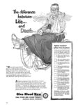 1953 The difference between Life... and Death... Give Blood Now