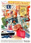 1954 You're in France the minute you step aboard. France afloat. French Line