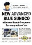 1955 New Advanced Blue Sunoco with more knock-free power for every make of car