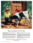 1956 Here, learning to live is fun. Massey-Harris-Ferguson Limited