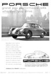 1957 Porsche, grand prix performance tells wherever you drive..