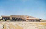 1957 Western Airlines DC6B at Butte MT Airport Postcard