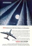 1958 DC-8 introduces you to Her Serene Highness - the Stratosphere. Douglas DC-8 Jetliner