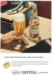 1958 For Refreshing Relaxation... Labatt's Crystal Lager Beer