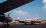 1958 Western Airlines DC-6 Postcard