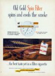 1960 Old Gold Spin Filter spins and cools the smoke
