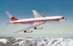 1960 Western Airlines Boeing 707 Postcard