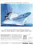 1965 En route to New York, take an Italian Holiday... go Italian Line