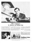 1966 Off to America. be choosey, go Italian Line