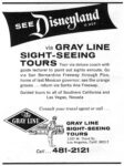 1966 See Disneyland via Gray Line Sight-Seeing Tours