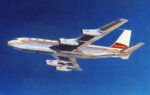 1966 Western Airlines Boeing 720b Postcard