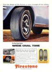 1967 The New Super Sports Wide Oval Tire. Firestone