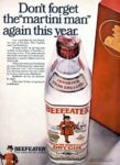 1968 Don't forget the 'martini man' again this year. Beefeater