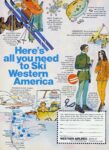 1968 Here's all you need to Ski Western America. Western Airlines
