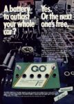 1970 A battery to outlast your whole car. Yes. Or the next one's free. Willard & Exide