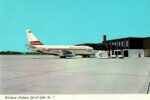 1970 Western Airlines Boeing 737 Joe Foss Field Sioux Falls South Dakota Postcard