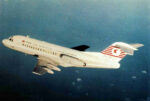 1973 Turkish Airlines Fokker F-28 Postcard TC-JAO