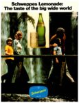 1974 Schweppes Lemonade. The taste of the big wide world