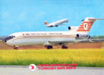 1977 Turkish Airlines 727 and DC9 Postcard