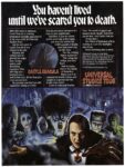 1980 You haven't lived until we've scared you to death. Castle Dracula. Universal Studios Tour