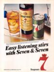 1982 Easy listening stirs with Seven & Seven. Seagram's 7