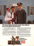 1982 The Army National Guard needs more officers. Get in the picture. Get out front