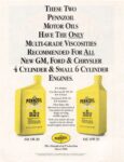 1986 These Two Pennzoil Motor Oils Have The Only Multi-Grade Viscosities Recommended For All....