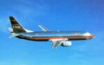 1990 USAir 737400 Postcard N434US
