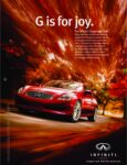 2010 Infiniti G Coupe with VVEL. G is for joy