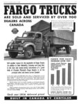 1940 Fargo Trucks Are Sold And Serviced By Over 900 Dealers Across Canada