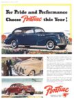 1940 Pontiac. For Pride and Performance Choose Pontiac this Year!