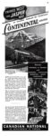 1940 Travel West The Jasper Way. Continental Limited. Canadian National
