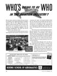 1941 Who's Going To Be Who In The Aviation Industry. Boeing School Of Aeronautics