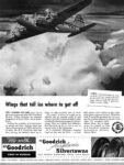 1941 Wings that tell ice where to get off. Fly with B.F. Goodrich