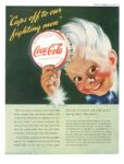 1943 'Caps off to our fighting men' Coca-Cola
