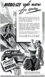 1943 Mobil-Ize your motor for spring. Change to Summer Mobiloil