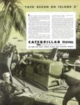 1943 'Task Begun On Island X' Caterpillar Diesel