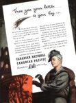 1943 There goes your letter to your boy... Canadian National - Canadian Pacific