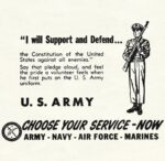 1951 'I will Support and Defend... the Constitution of the United States against all enemies' U.S. Army