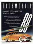 1951 Oldsmobile Super '88' DeLuxe 4-Door Sedan. Oldsmobile Launches Its Newest And Greatest 'Rocket'