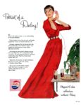 1954 Portrait of a Darling! Pepsi-Cola refreshes without filling