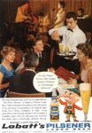 1960 Anytime a good time with Labatt's Pilsener Lager Beer