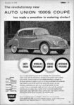 1960 Auto Union 1000S Coupe has made a sensation in motoring circles!
