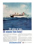 1961 20 miles at sea... 35 minutes from home! Evinrude