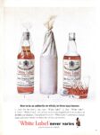1964 How to be an authority on whisky in three easy lessons. 'White Label' never varies. Derwars