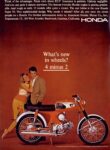 1965 Honda Super 90. What's new in wheels. 4 minus 2