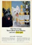 1965 Now there are two 'Black & White' Scotch Whiskies ... and one is Extra Light!