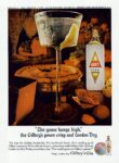 1965 'The goose hangs high.' the Gilbey's pours crisp and London Dry